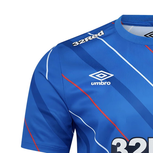2025-2026 Rangers Home Pre Match Short Sleeve Tee (Lapis Blue) (Moore 47)-SoccerKits Hub | Buy Soccer Jerseys Online